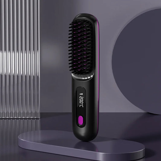 Pettine Lisciante Wireless Ioni Negativi
